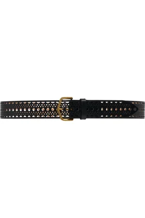 Alaïa Neo Vienne Leather Belt, , 70 cm