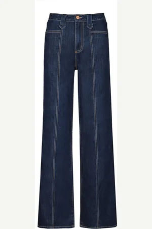 JOHANNA ORTIZ A Navegar Seamed Denim Straight-Leg Pants, , US 8