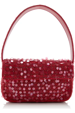 Staud Tommy Sequin-Embroidered Beaded Bag, , OS