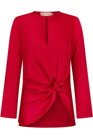 Silvia Tcherassi Tayra Knotted Blouse, , M