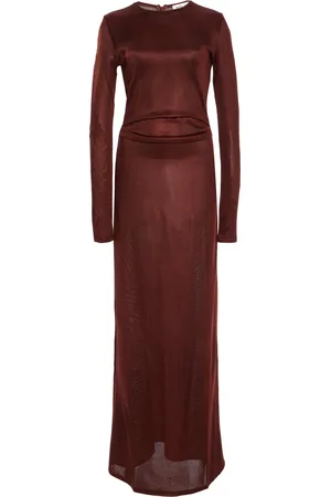 TOVE Luella Gathered-Waist Jersey Maxi Dress, , FR 40