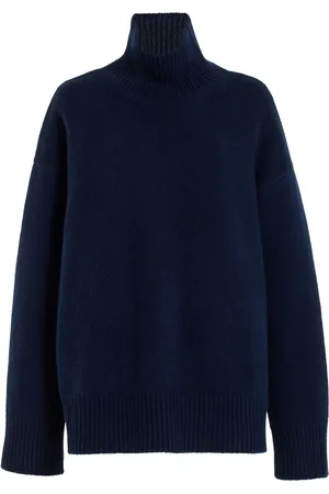 BRANDON MAXWELL The Ellen Classic Knit Cashmere Turtleneck Sweater, , L