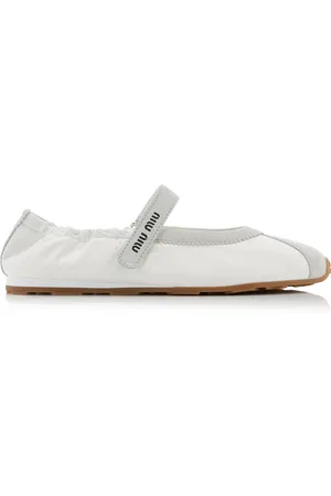 Miu Miu Suede-Trimmed Nylon Sneakers, , IT 38