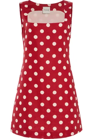 POSSE Alice Linen Mini Dress, , XXS