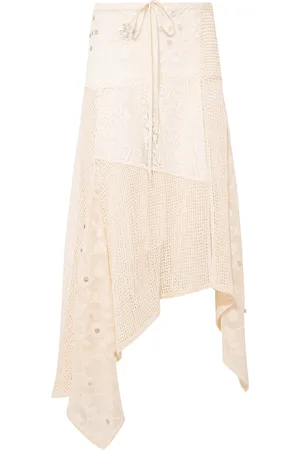 SIEDRES Felipe Asymmetric Lace Midi Skirt, , EU 38