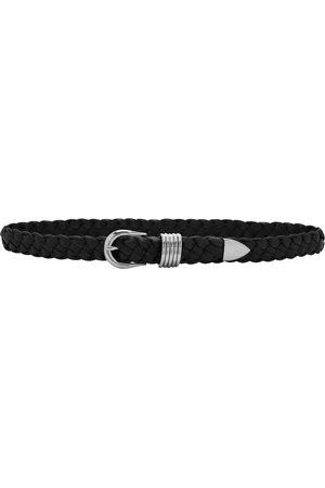 DEHANCHE Hollyhock Braided Leather Belt, , M