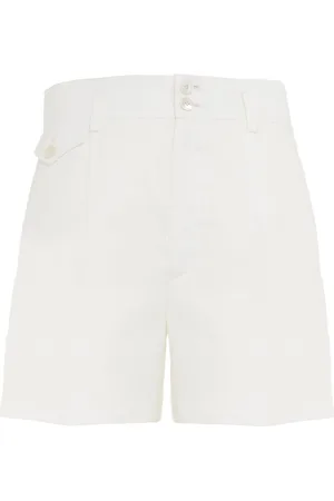 Ralph Lauren Denise Mid-Rise Linen Shorts, , US 6