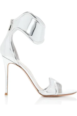 Gianvito Rossi Lucrezia Metallic Leather Sandals, , IT 36