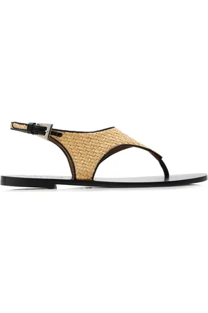 PARIS TEXAS Amalfi Raffia Sandals, , IT 36