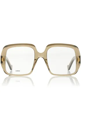 Loewe Anagram Square-Frame Acetate Glasses, , OS