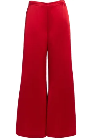 By Malene Birger Lucee Satin Wide-Leg Pants, , FR 32