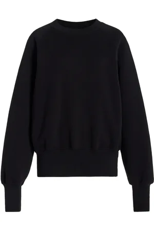 Les Tien Linda Classic Raglan-Sleeve Cotton Sweatshirt, , XS