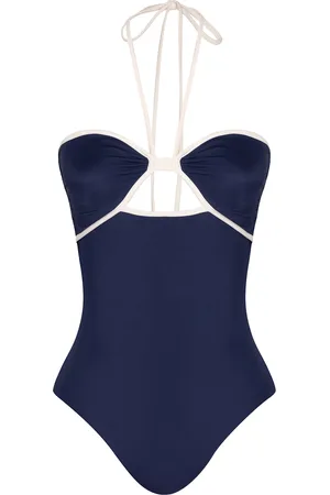 JOHANNA ORTIZ Sea Salt Halter One-Piece Swimsuit, , XS