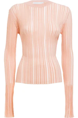 Des Phemmes Open-Back Ribbed-Knit Top, , S