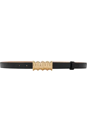 Khaite Julius Small Patent Leather Belt , , 70 cm