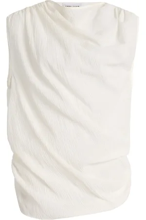 Anna Quan Faith Draped Cotton Top, , AU 6