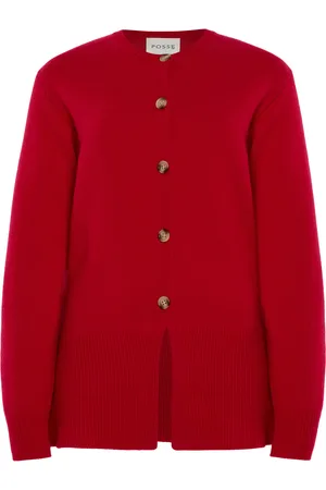 POSSE Teresa Wool-Cashmere Cardigan, , M