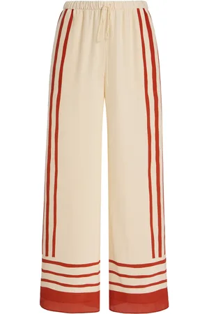 SIR Exclusive Riviera Calla Silk Crepe de Chine Pants, , 1