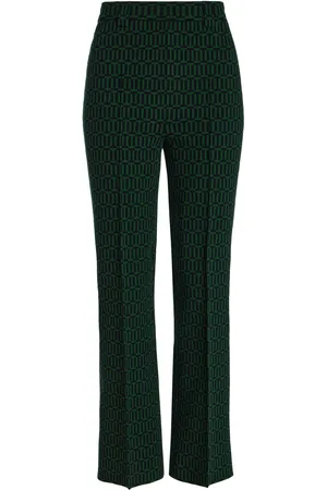 High Charlie Geo-Jacquard Flared Pants, , XS