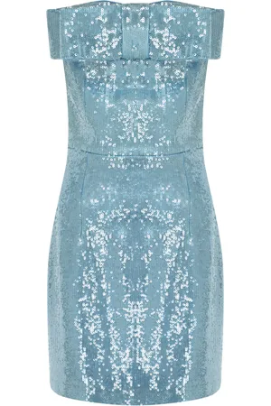 Ilkyaz Ozel Sisu Bow-Detailed Sequined Mini Dress, , FR 34