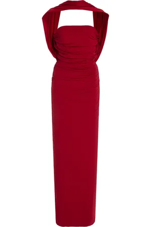 Maygel Coronel Exclusive Mulett Ruched Jersey Maxi Dress, , OS