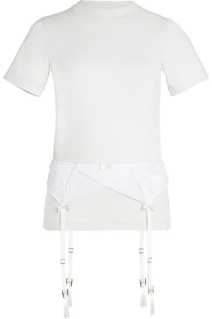 Balenciaga Lingerie Stretch-Jersey T-Shirt, , XS