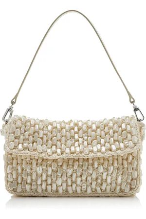 Staud Timmy Shell-Detailed Crocheted Bag, , OS