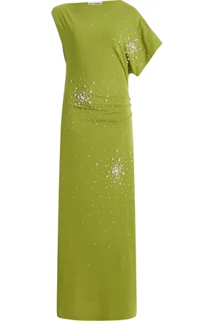 Des Phemmes Exclusive Riviera Asymmetric Embellished Midi Dress, , IT 44