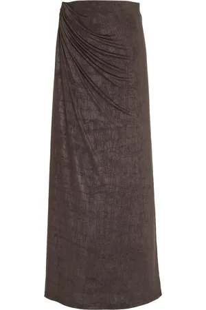 Significant Other Priya Draped Crepe Maxi Skirt, , US 4
