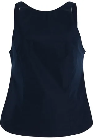 Alfie Open Back Denim Top, , S