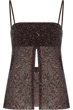 Ila Asita Split-Front Sequined Tank Top, , EU 36