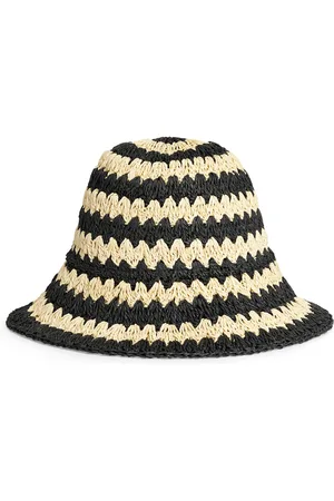 By Malene Birger Strawie Paper Bucket Hat, /white, OS