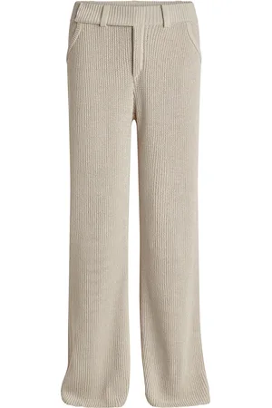 AYA MUSE Vena Low-Rise Knit Cotton-Blend Pants, , XS