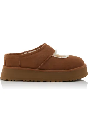 UGG Bea Sheepskin Platform Mary Jane Slippers, , US 6