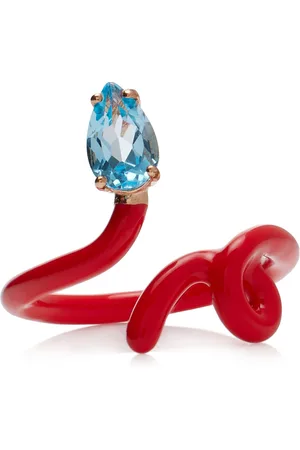 BEA BONGIASCA Baby Vine 9K Rose Gold; Topaz; And Enamel Ring, , US 6, , Gifts For Her