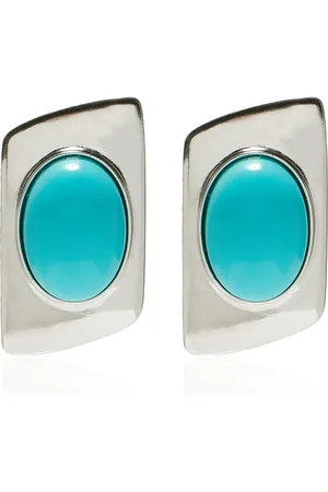 BEN-AMUN Exclusive Turquoise Silver-Tone Earrings, , OS, , Gifts For Her