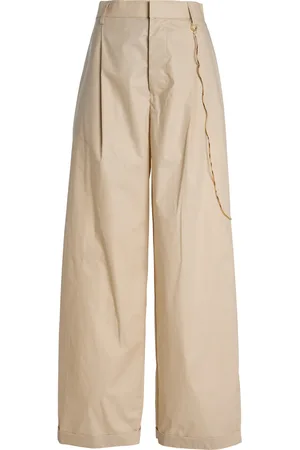 DARKPARK Danielle Wide-Leg Cotton Poplin Trousers, , IT 38