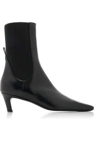 Totême The Mid Heel Leather Boots, , IT 36