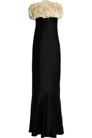 RACHEL GILBERT Fiorella Floral-Embellished Crepe Gown, , US 2