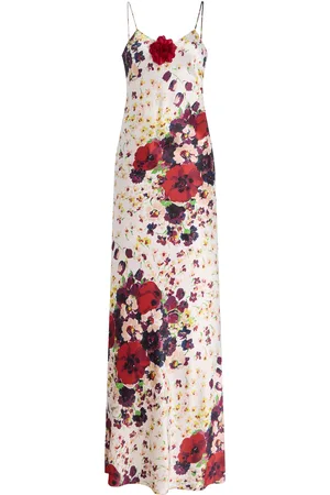 RODARTE Exclusive Riviera Lace-Detailed Silk Dress, , US 0