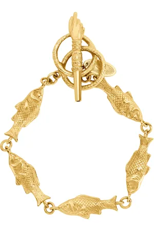 Grainne Morton 18K Plated Silver Fish Bracelet, , OS, , Gifts For Her
