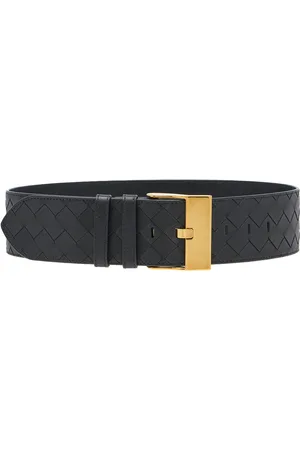 Bottega Veneta Wide Intrecciato Leather Belt , , 65 cm