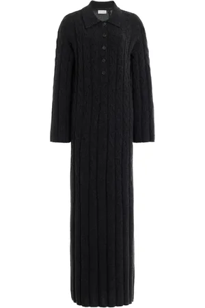 Dagmar Cable-Knit Wool-Cashmere Maxi Dress, , XS