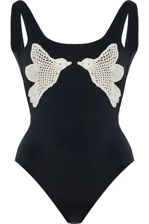 SEA Sally Crocheted One-Piece Swimsuit, , XS