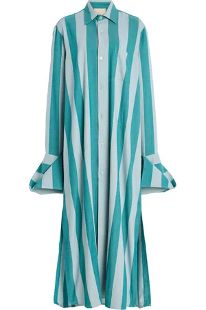 Marrakshi Life Exclusive Riviera Striped Cotton Maxi Dress, , XS