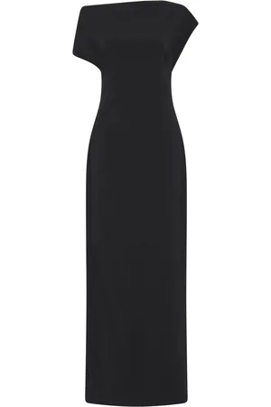 St Agni Asymmetric Jersey Maxi Dress, , L