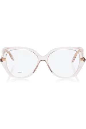 Loewe Oversized Cat-Eye Acetate Glasses, , OS
