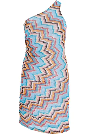 Missoni Knit One-Shoulder Mini Dress, , IT 42