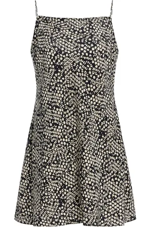 MATTEAU Exclusive Square Silk Mini Slip Dress, /white, 1