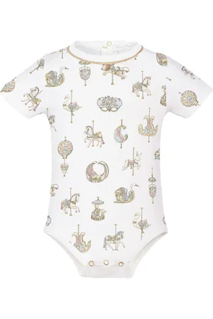 Atelier Choux Carousel Organic-Cotton Onesie